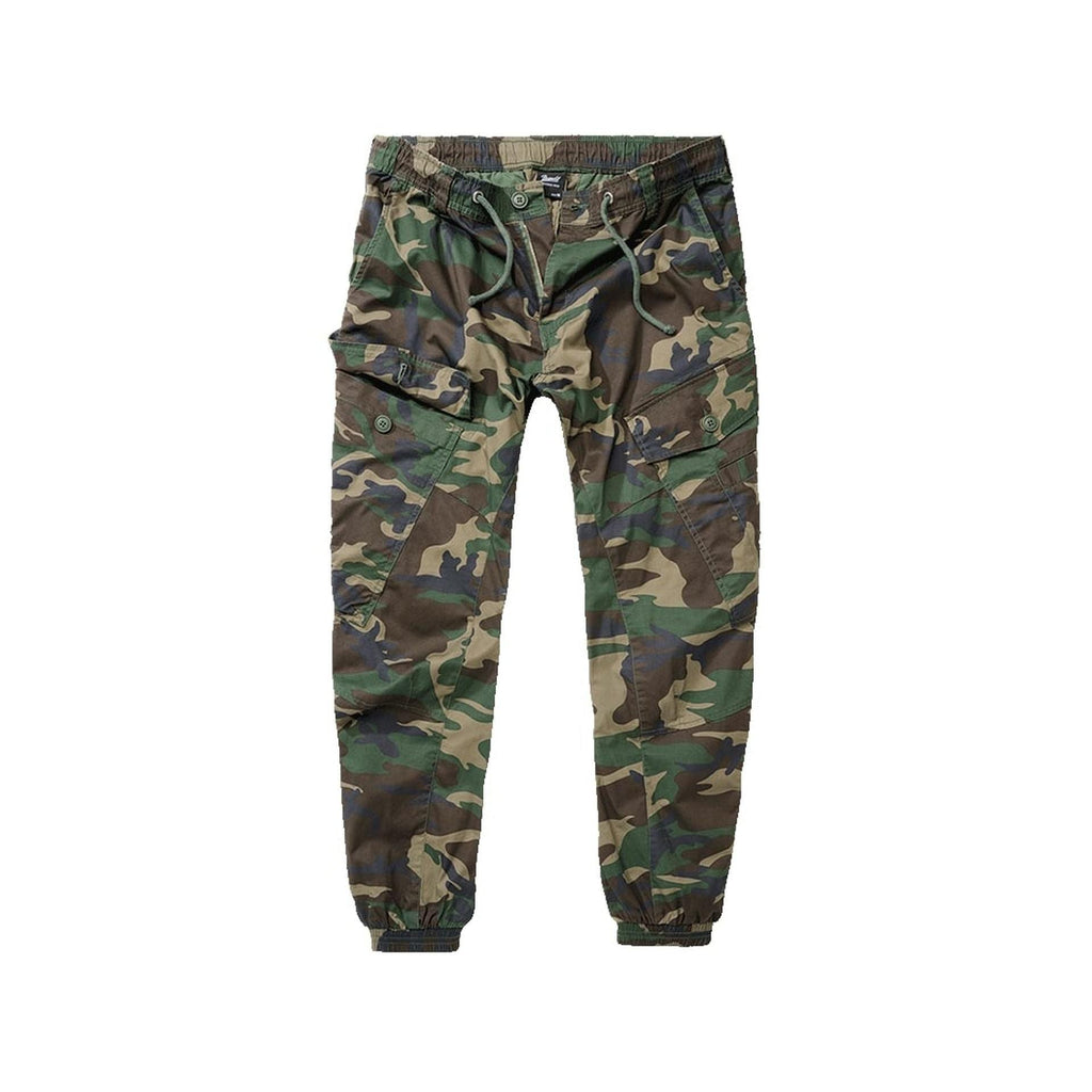 Vorderansicht Brandit Ray Vintage Pants woodland mit Slim-Fit