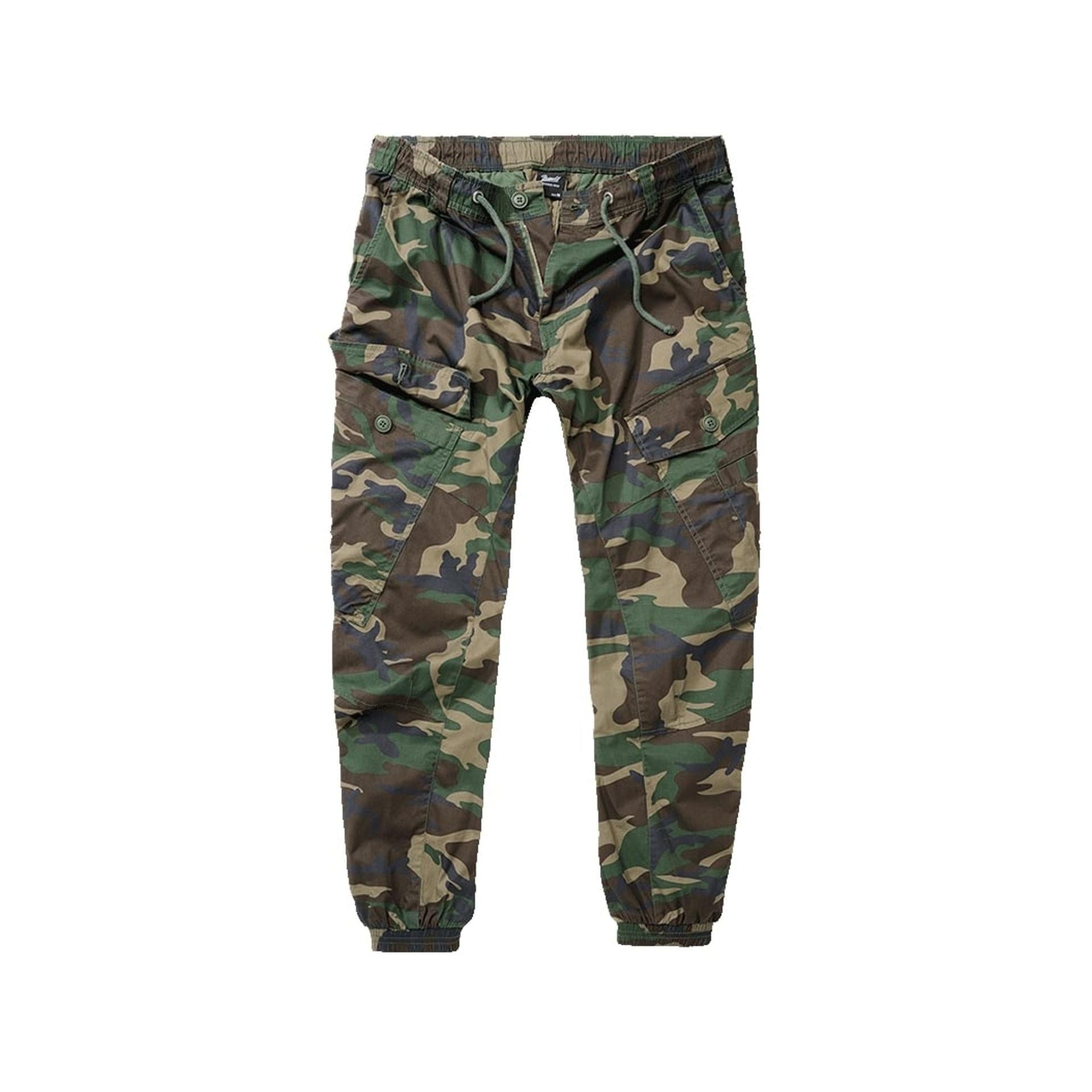 Vorderansicht Brandit Ray Vintage Pants woodland mit Slim-Fit