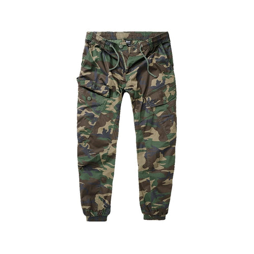 Vorderansicht Brandit Ray Vintage Pants woodland mit Slim-Fit