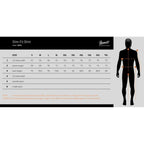 Größentabelle für Herren Slim-Fit Shirt mit Darstellung der wichtigsten Maße am Körper und Vergleich nach Konfektionsgrößen