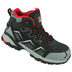 Bullpower 20711 Sicherheitsstiefel S1P Arbeitsschuhe hoch schwarz / grau