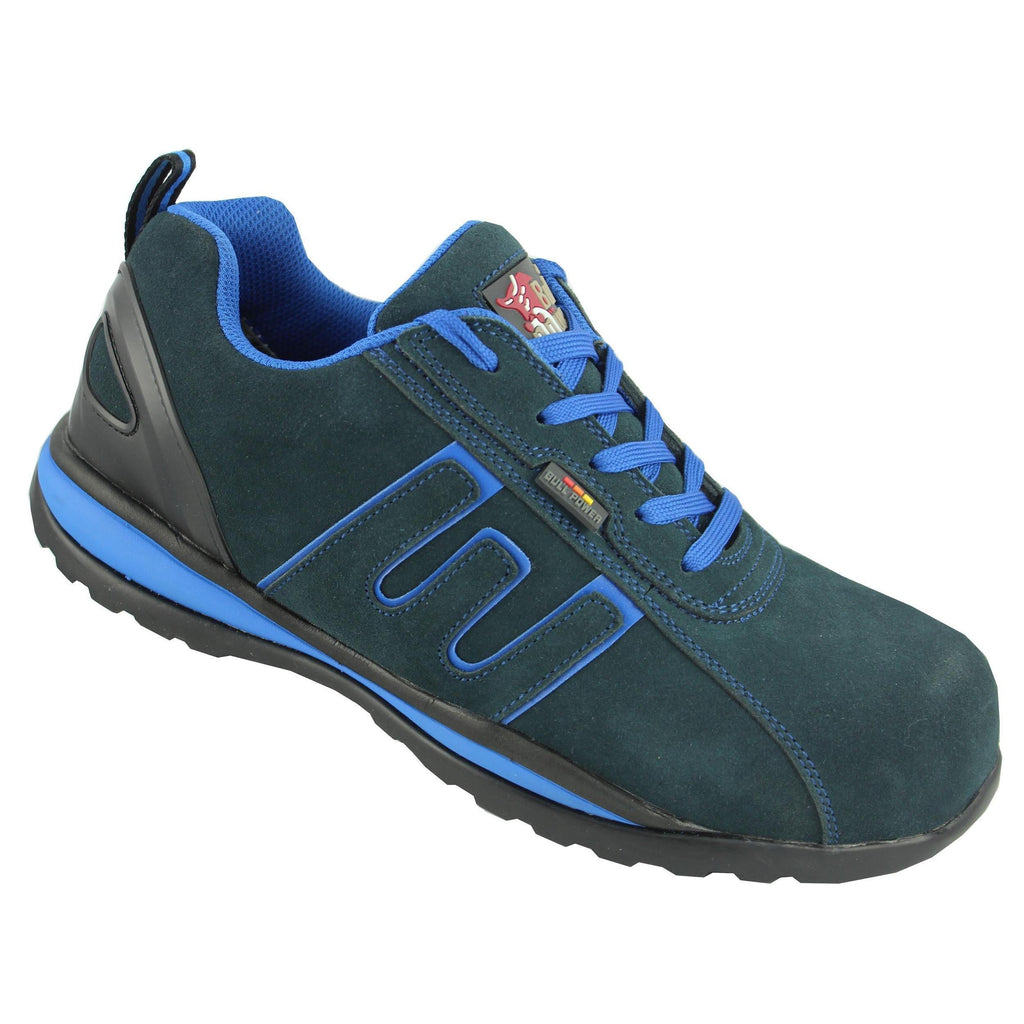 Bullpower 21811 Sicherheitsschuhe S1P Arbeitsschuhe halbhoch schwarz-blau