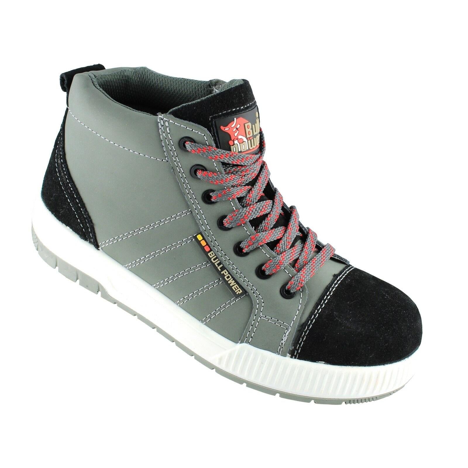 Bullpower 25611 Sicherheitsstiefel S3 Arbeitsschuhe hoch grau