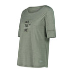 Atmungsaktives Sommer-T-Shirt mit weitem Ausschnitt – Seitenansicht