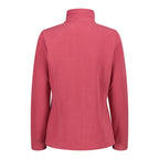 Rückansicht der ArcticFleece® Damenjacke – schlichtes Design in cherry