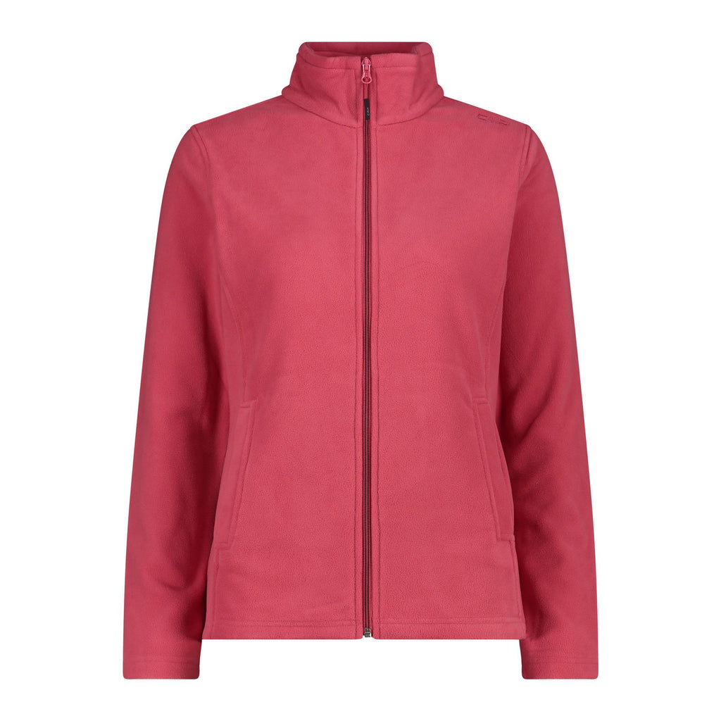 ArcticFleece® Damenjacke in cherry – Vorderansicht mit Reißverschluss
