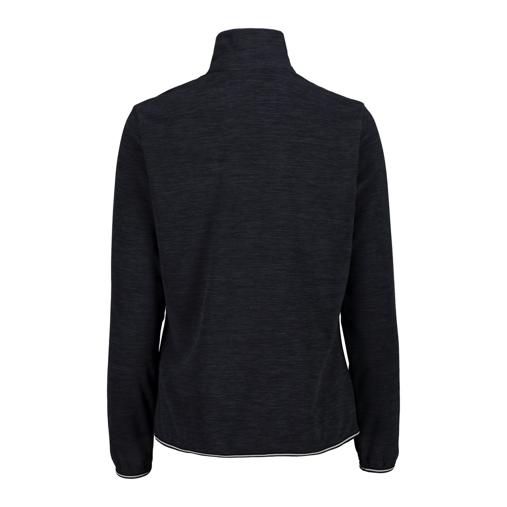 Rückansicht Damen ArcticFleece Pullover nero melange Outdoor

