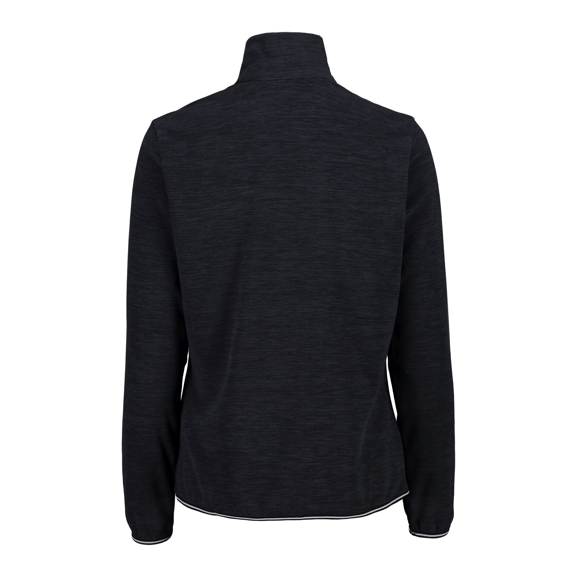 Rückansicht Damen ArcticFleece Pullover nero melange Outdoor

