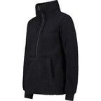 CMP Damen Fleece Woman Sweat HighLoft 32P3806 nero Half Zip