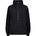 CMP Damen Fleece Woman Sweat HighLoft 32P3806 nero Half Zip
