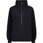 CMP Damen Fleece Woman Sweat HighLoft 32P3806 nero Half Zip