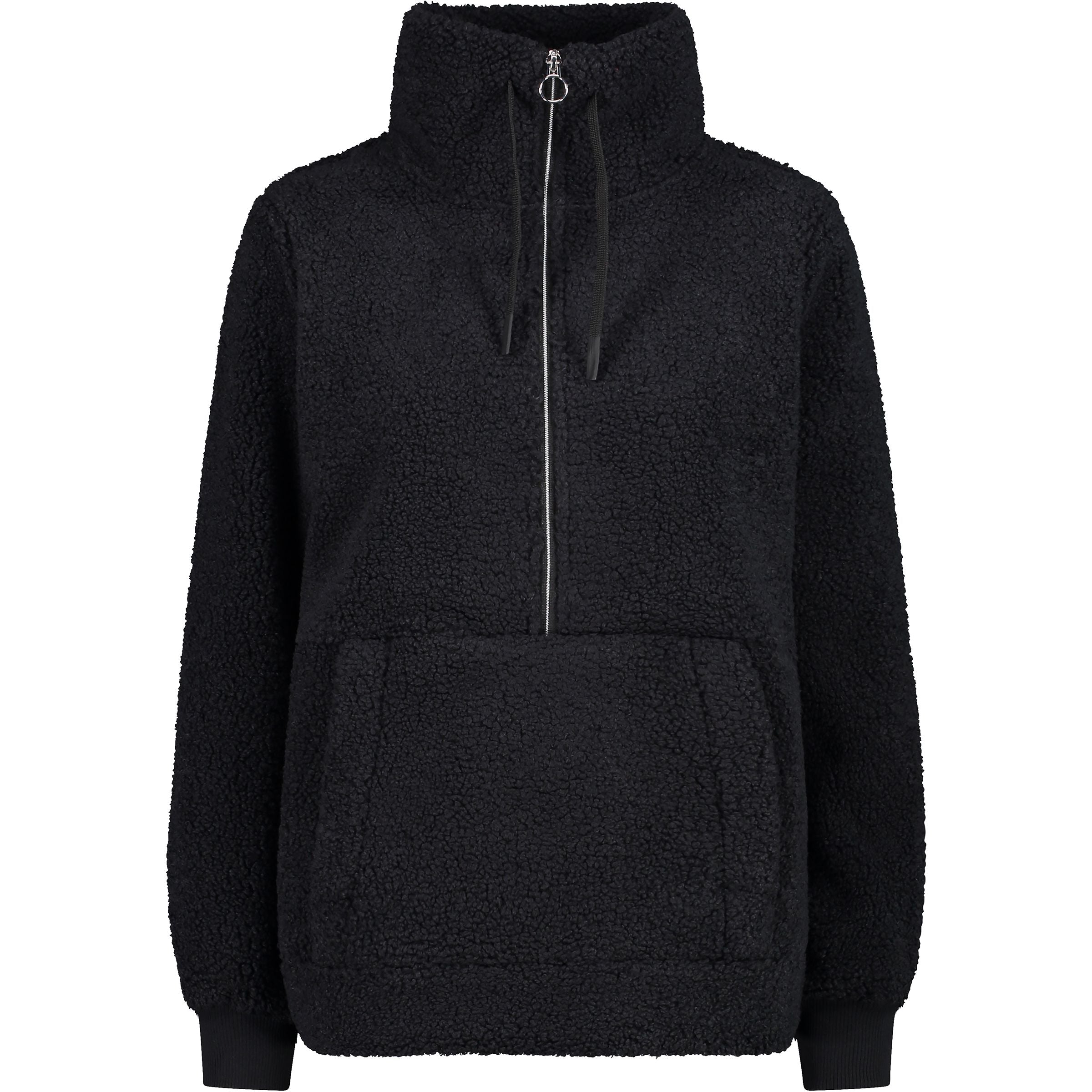CMP Damen Fleece Woman Sweat HighLoft 32P3806 nero Half Zip