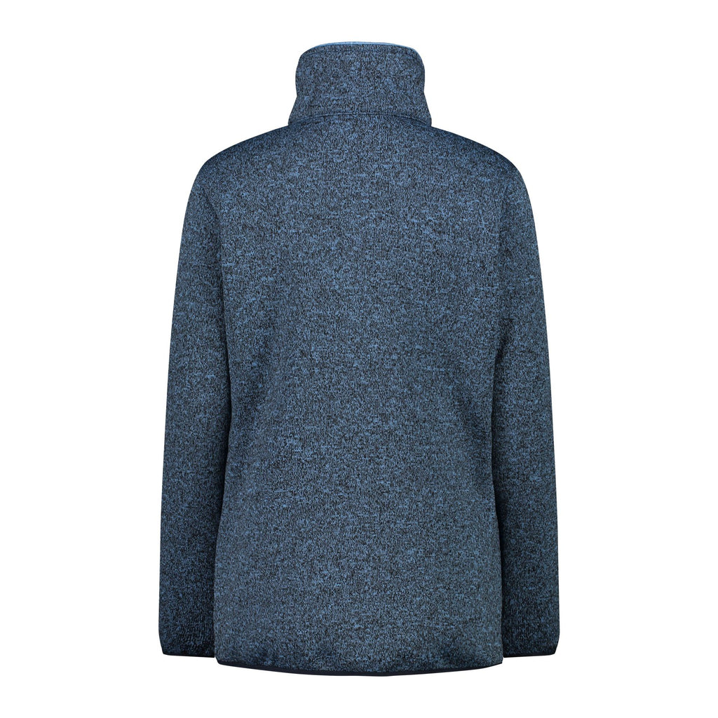 Rückansicht Damen Hybrid Fleecejacke Outdoor Regular Fit Niagara-Blue
