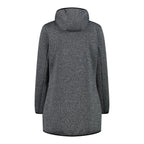 CMP Damen Parka HighLoft® – Rückansicht mit abgerundetem Saum und fester Kapuze