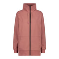 Damen Fleecejacke quarzo mit Frontzip in Vorderansicht