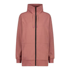 Damen Fleecejacke quarzo mit Frontzip in Vorderansicht