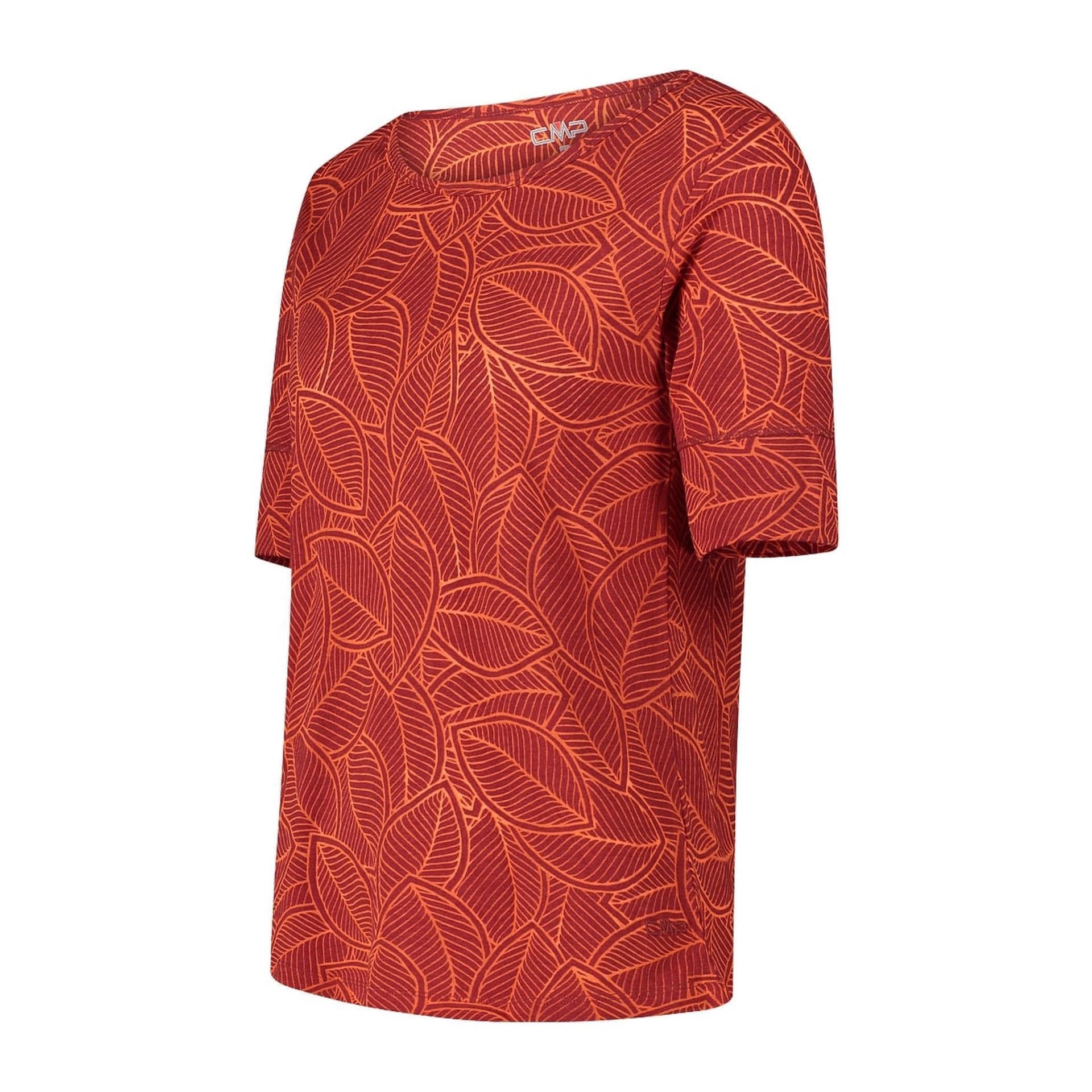 Locker geschnittenes BurnOut T-Shirt – Seitenansicht Damen