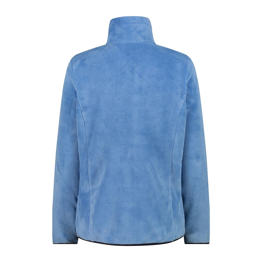 Rückansicht der Damen-Fleecejacke mit elastischem Bund