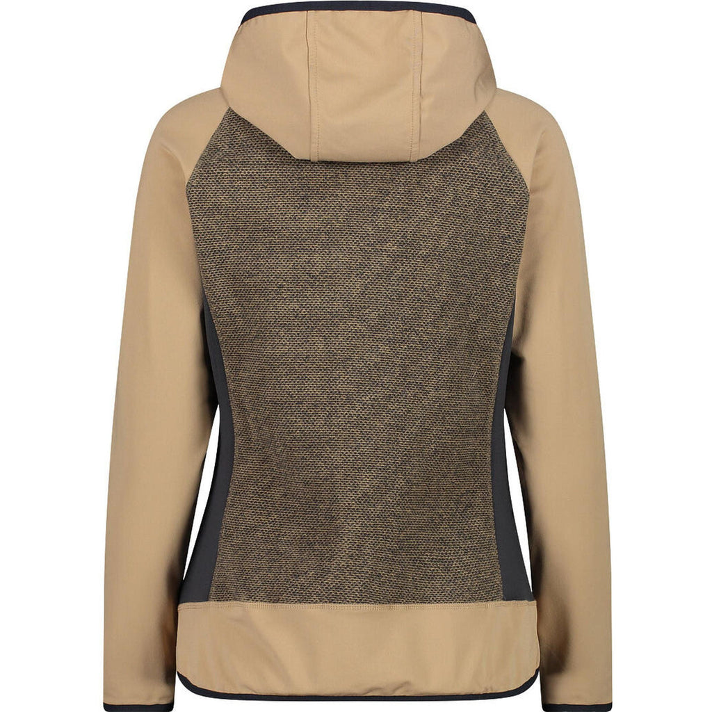 Damenjacke CMP Hybrid – Rückansicht mit Fleece