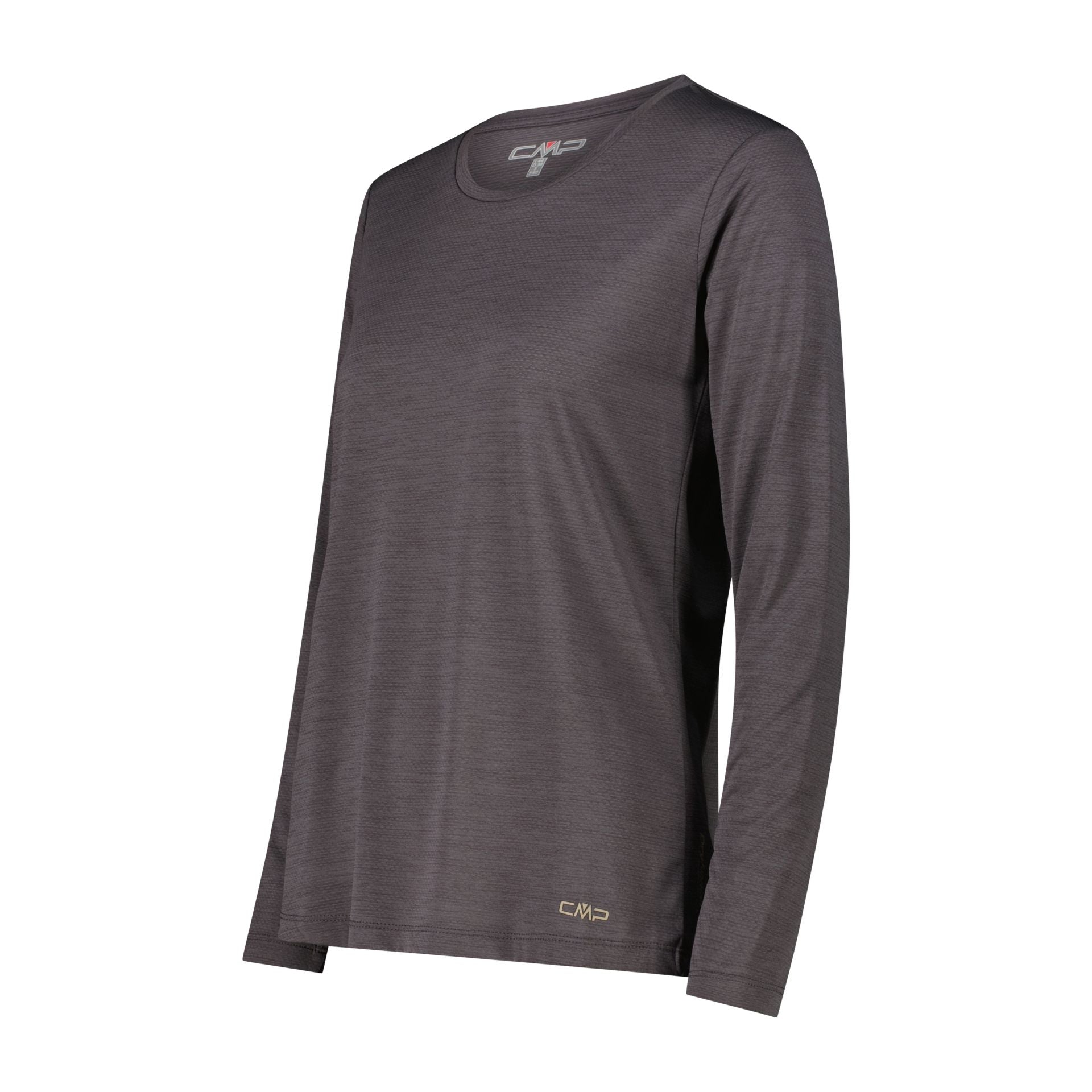 Seitenansicht Langarm-Shirt mit breitem Kragen