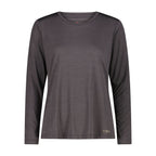 Vorderansicht Damen Jersey Langarm-Shirt in Terra