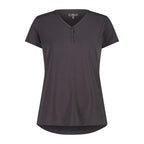 Vorderansicht Damen Jersey T-Shirt in Terra mit V-Ausschnitt