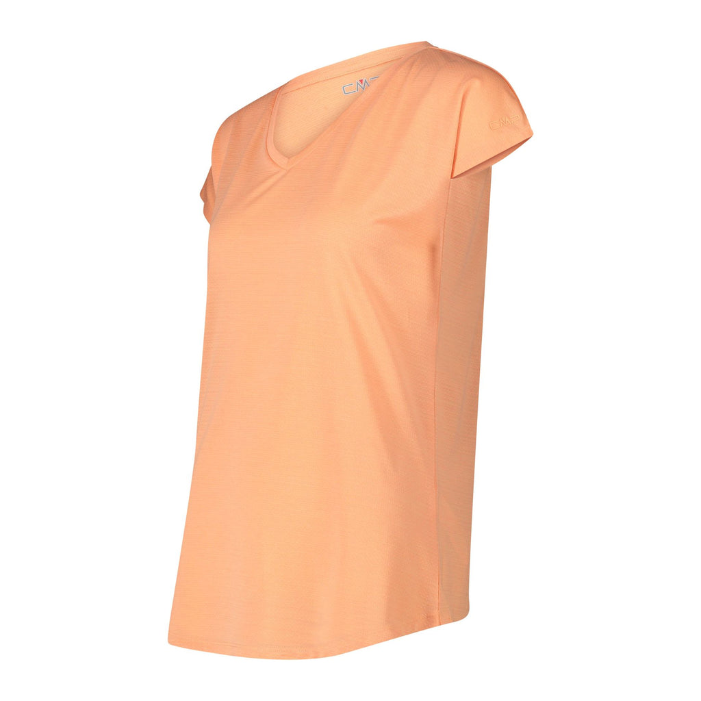 Seitenansicht atmungsaktives Damen T-Shirt für Sommer & Sport