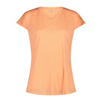 Leichtes Damen Jersey T-Shirt in Salmone. Schnelltrocknend, atmungsaktiv und geruchshemmend – perfekt für Sommer, Sport und Freizeit.