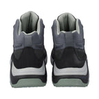 Rückseite mit verstärkter Fersenzone, wasserabweisender Verarbeitung und reflektierendem Fersen-Element