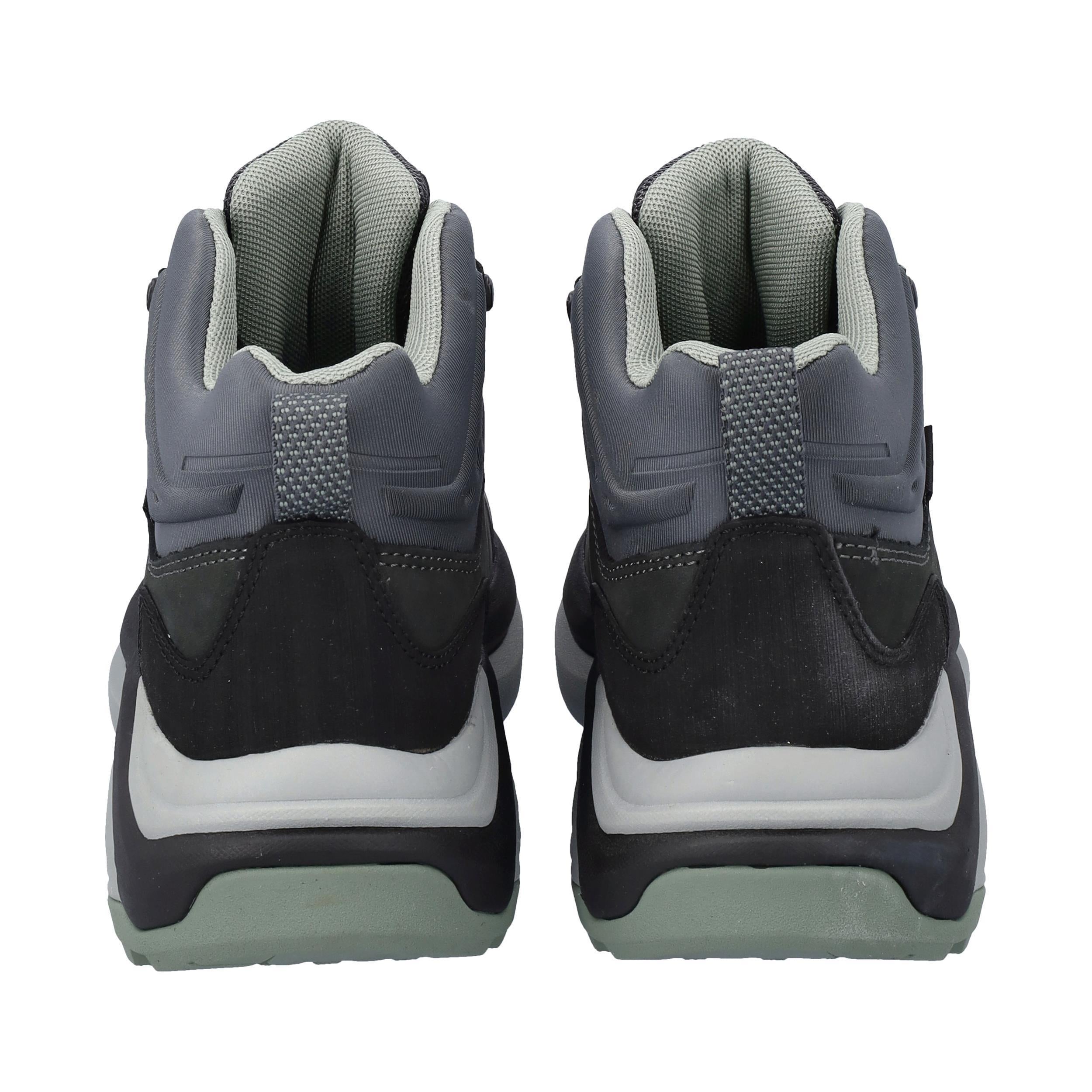 Rückseite mit verstärkter Fersenzone, wasserabweisender Verarbeitung und reflektierendem Fersen-Element