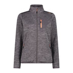 Vorderansicht Damen KnitTech Fleecejacke mit Reißverschluss