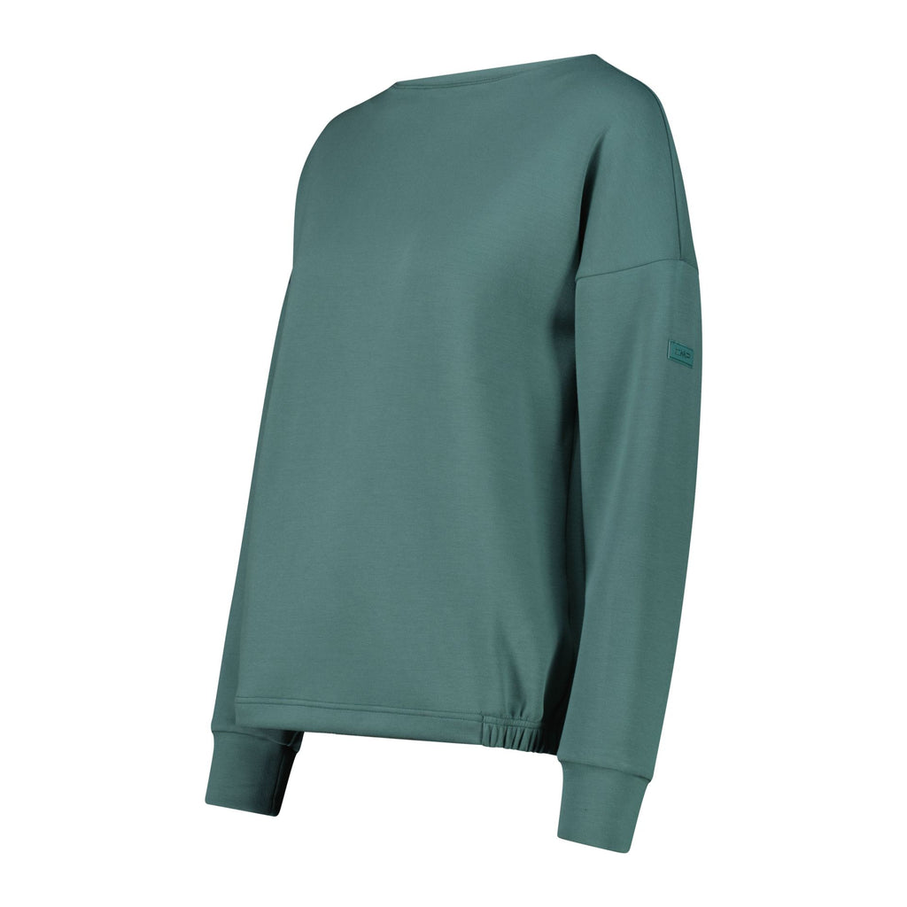 Seitenansicht Damen Langarmshirt aus French Terry Regular Fit
