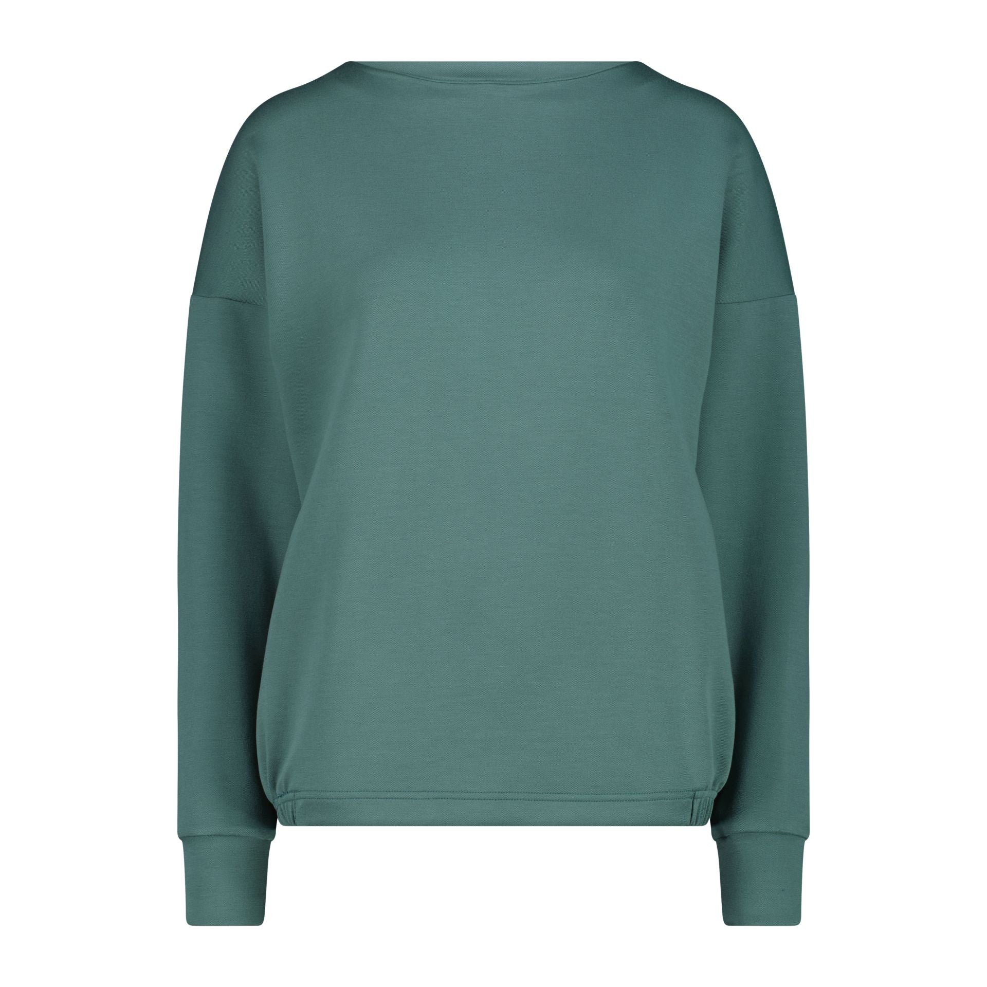 Vorderansicht Damen Langarmshirt mit Stretch Agave
