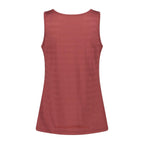 Rückansicht des leichten Damen Mesh-Tanktops in granata