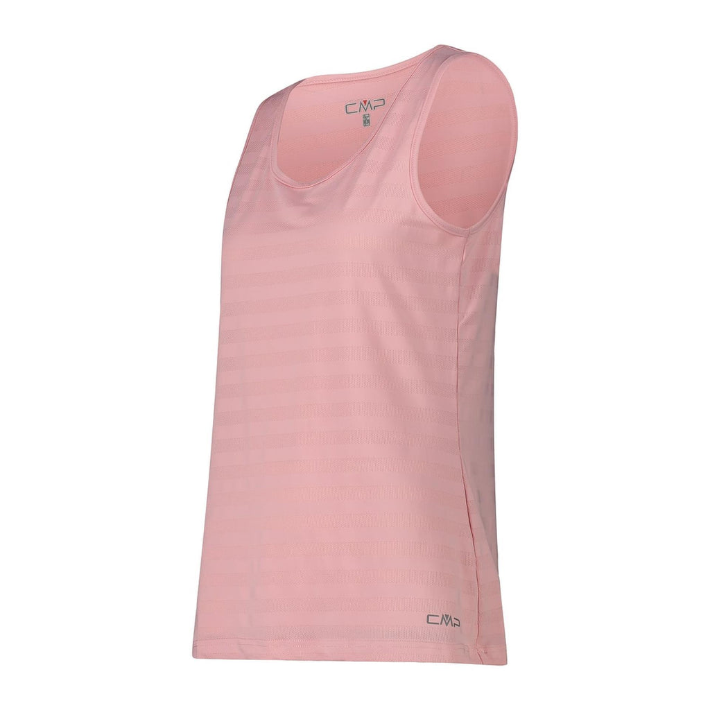 Seitenansicht des atmungsaktiven Damen Tanktops aus Stretchmaterial
