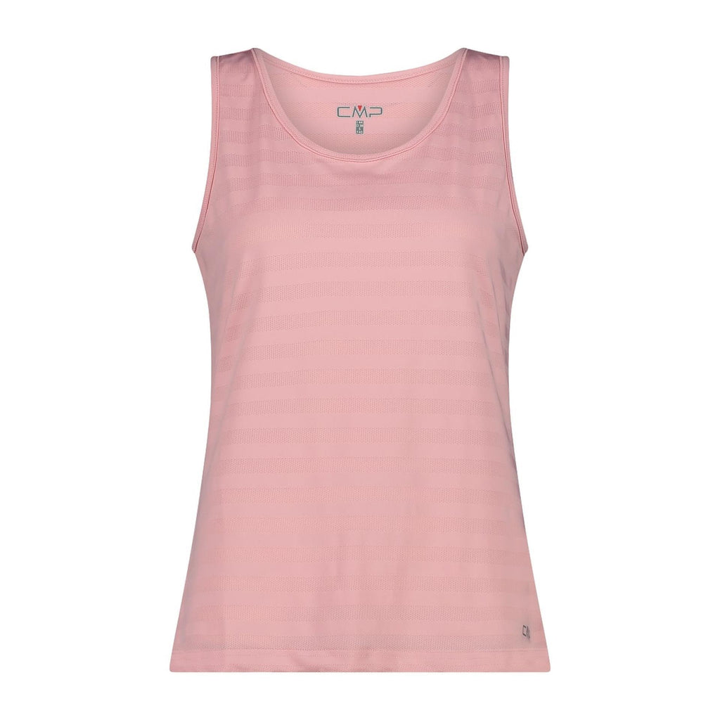 Vorderansicht des Damen CMP Tanktops mit Mesh-Einsatz in rose