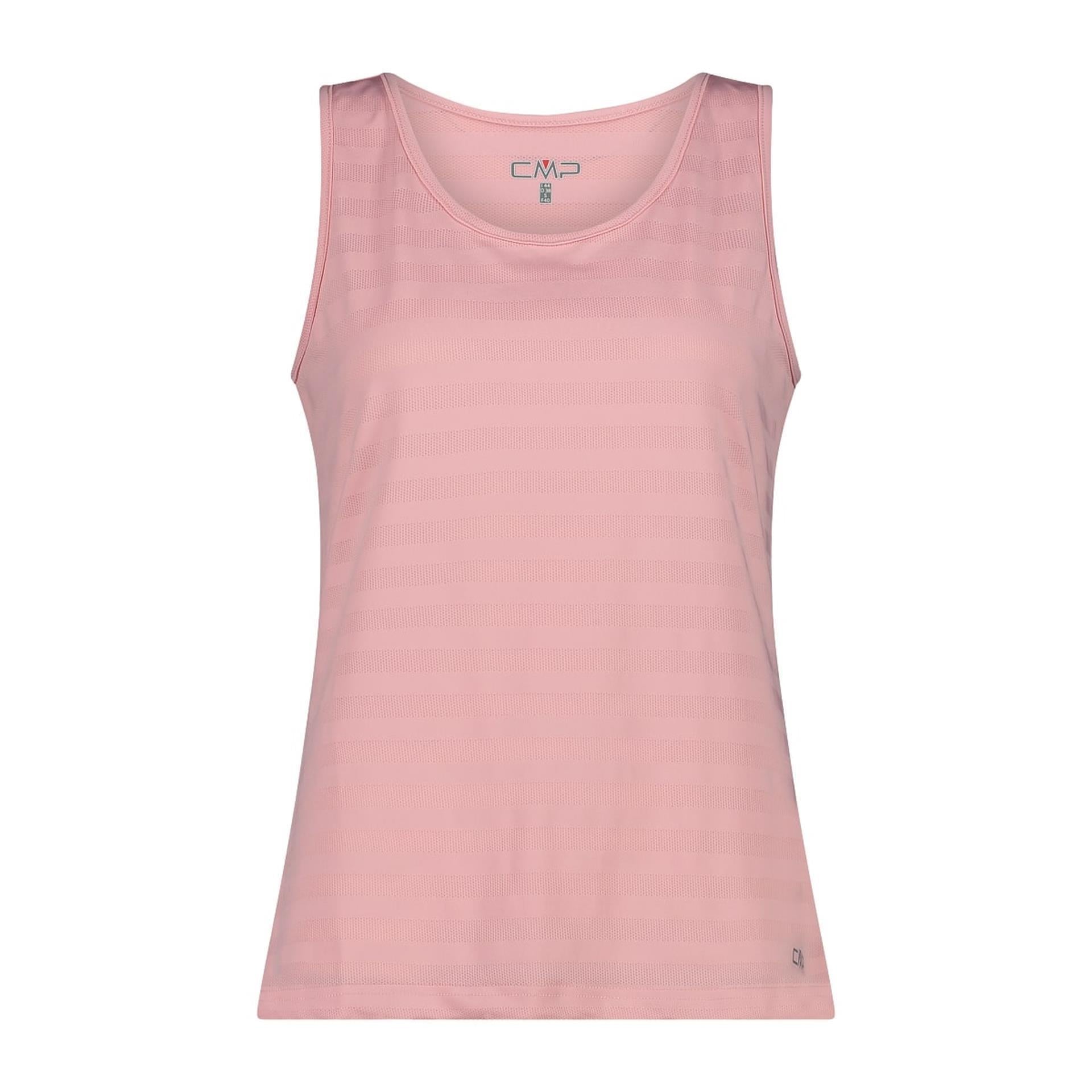 Vorderansicht des Damen CMP Tanktops mit Mesh-Einsatz in rose