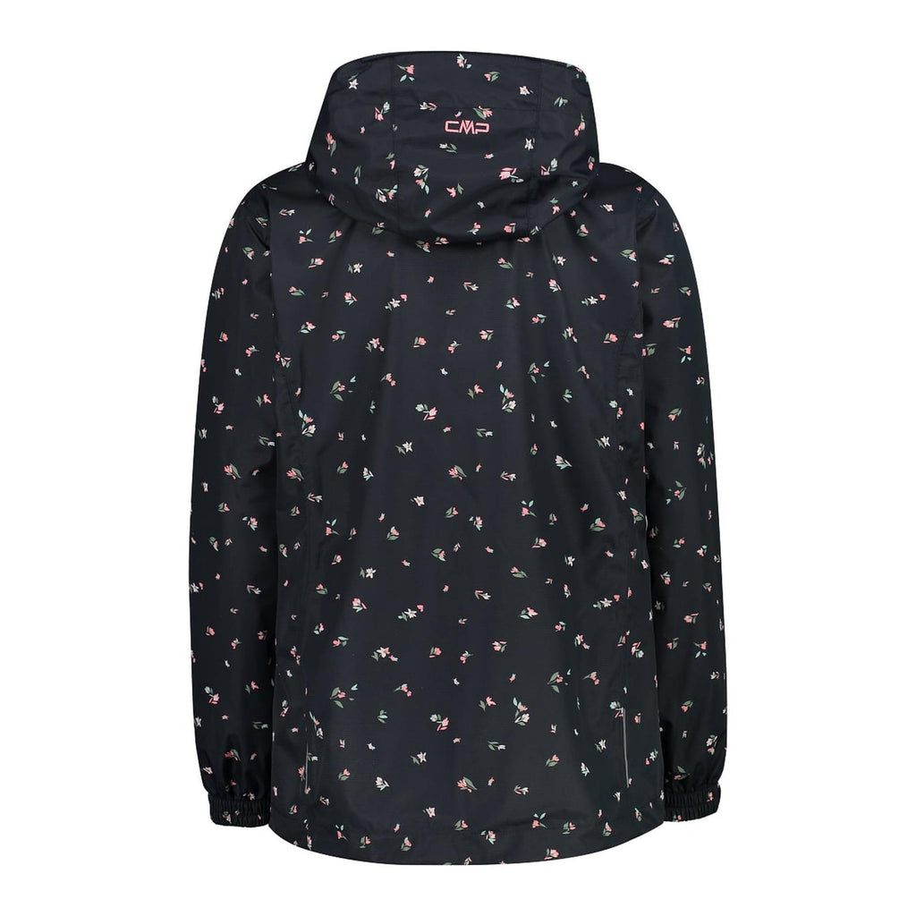 Wasserdichte CMP Outdoorjacke für Damen – Rückseite mit Kapuze