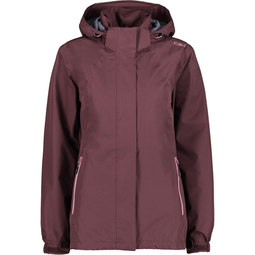 CMP Damen Regenjacke Zip Hood Jacket 32X5826 plum