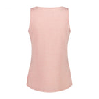 Rückansicht des Damen Tops in melierter Optik