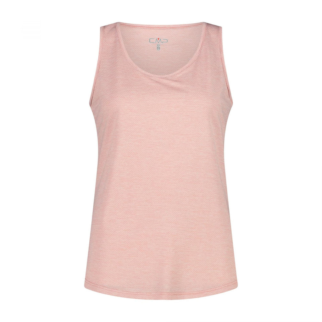 Damen Sport-Top rose mit Rundhalsausschnitt in Frontansicht