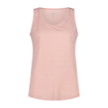 Damen Sport-Top rose mit Rundhalsausschnitt in Frontansicht