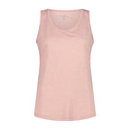 Damen Sport-Top rose mit Rundhalsausschnitt in Frontansicht