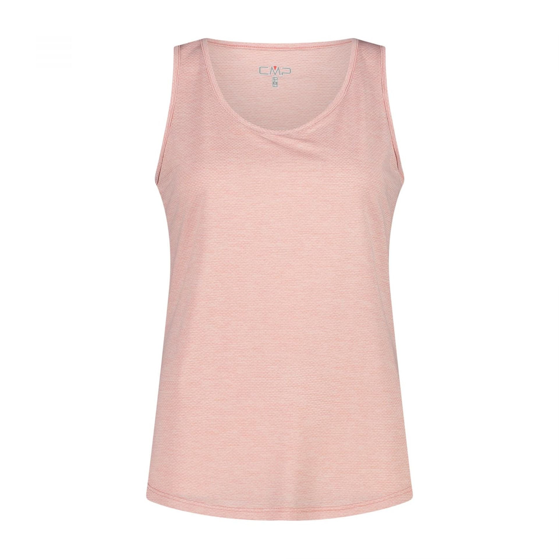 Damen Sport-Top rose mit Rundhalsausschnitt in Frontansicht