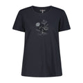 Vorderansicht Damen T-Shirt Piqué Antracite mit Print