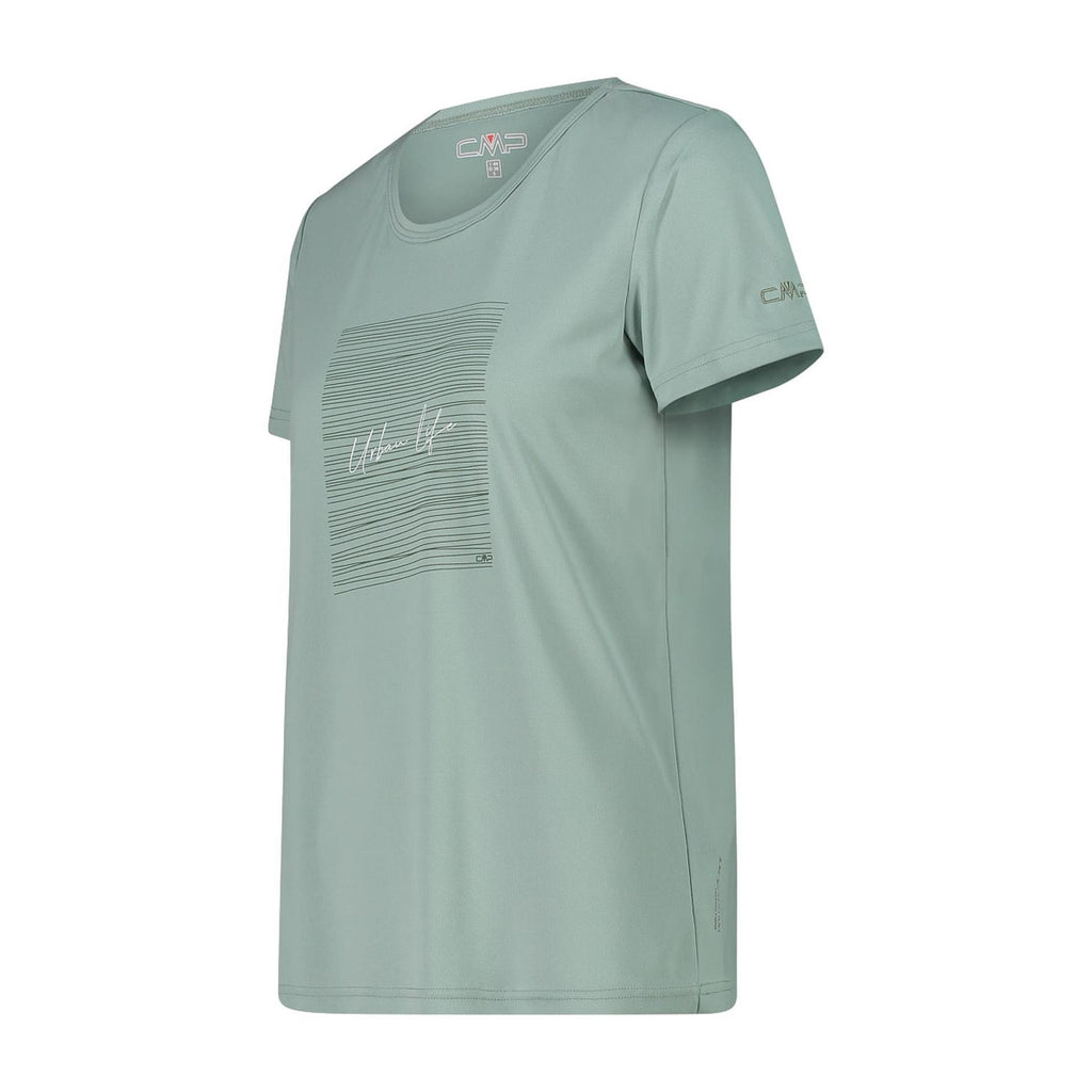 Atmungsaktives CMP T-Shirt Damen jade – Seitenansicht