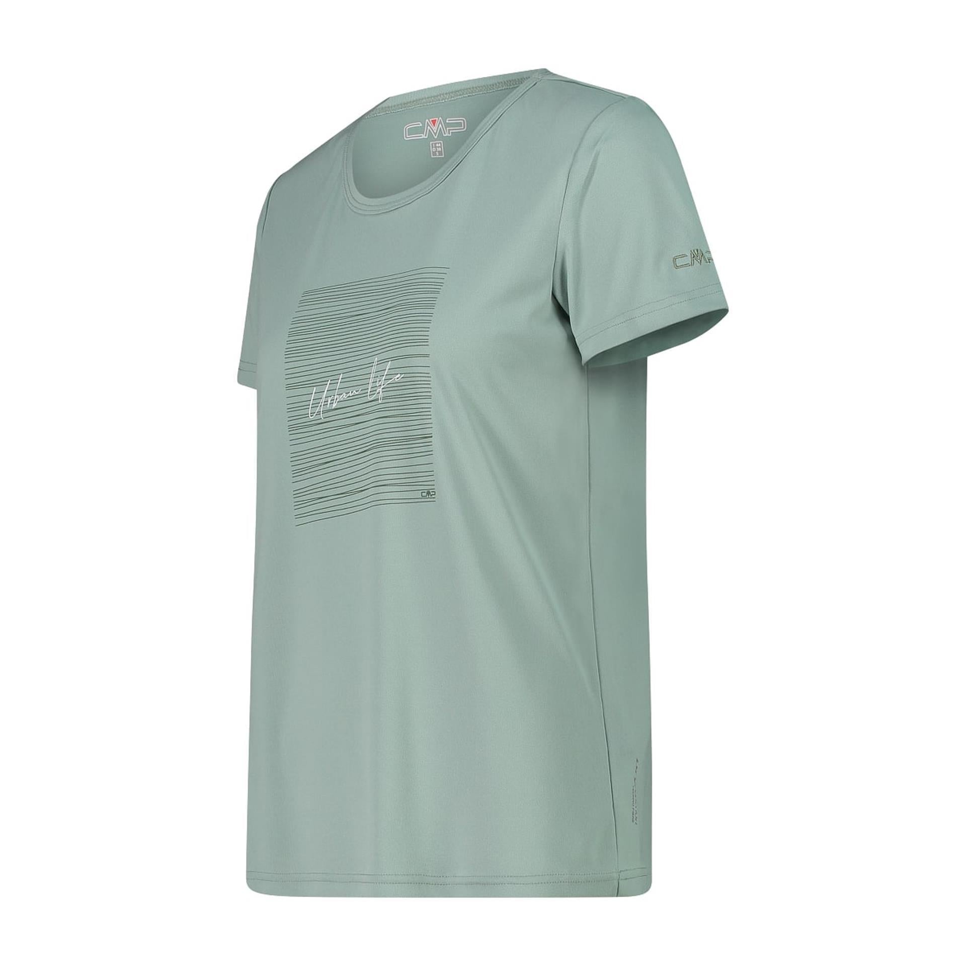 Atmungsaktives CMP T-Shirt Damen jade – Seitenansicht