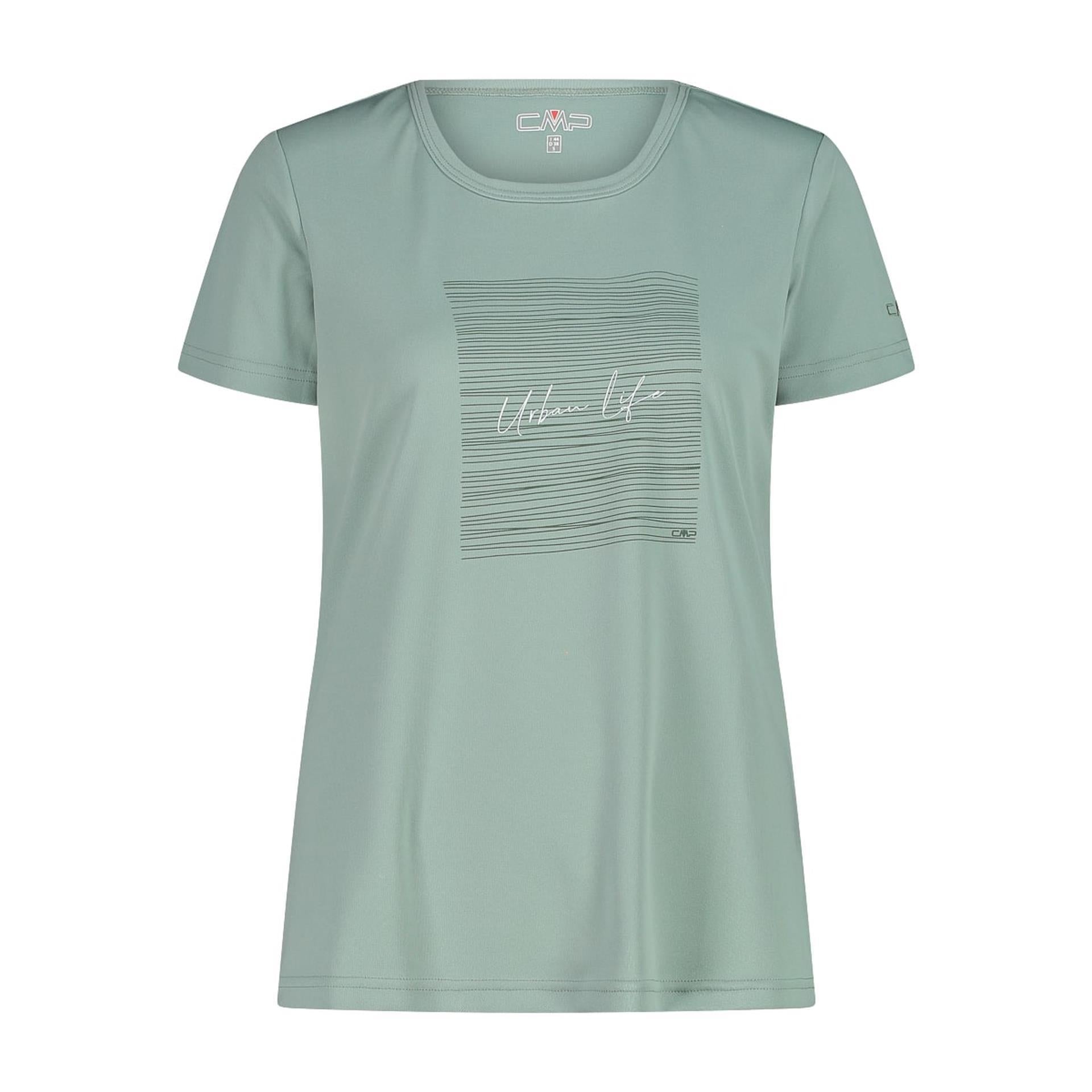 CMP Damen T-Shirt jade – Vorderansicht mit Print