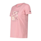 Funktionales Damen Print-T-Shirt in rose – Seitenansicht