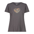 Vorderansicht Damen T-Shirt Piqué Terra mit Print
